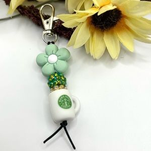 Mom needs coffee keychain